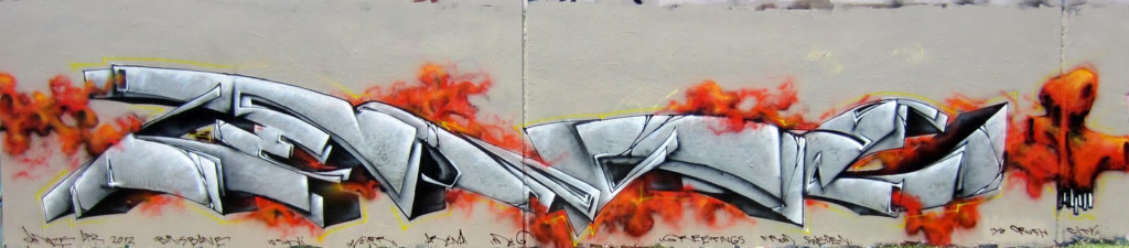 AMOZE, graffiti, Ironlak