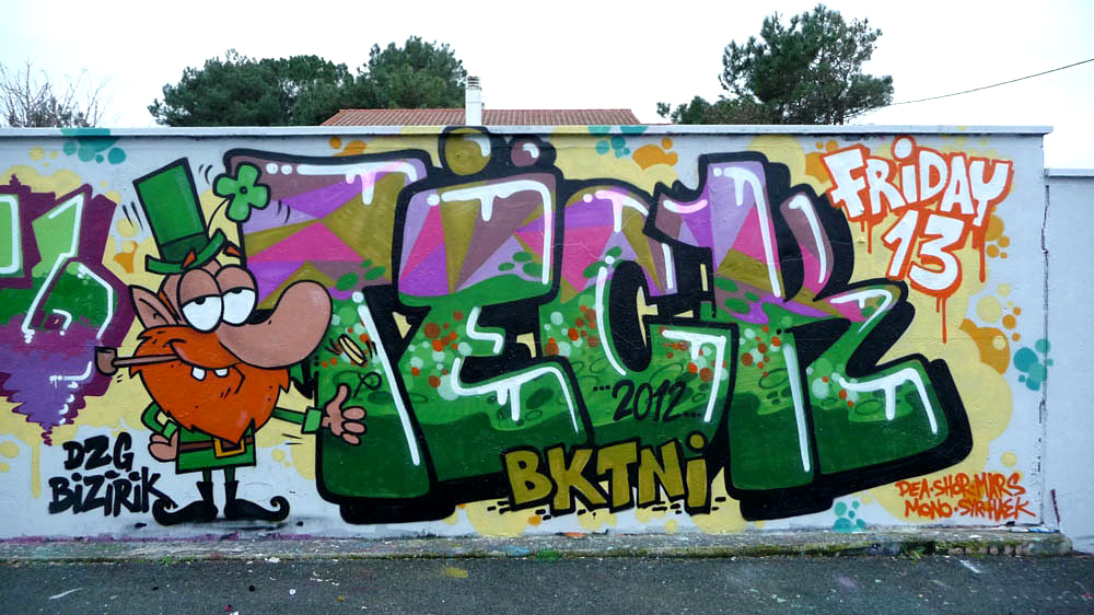 TËCK, Basque, graffiti, Ironlak