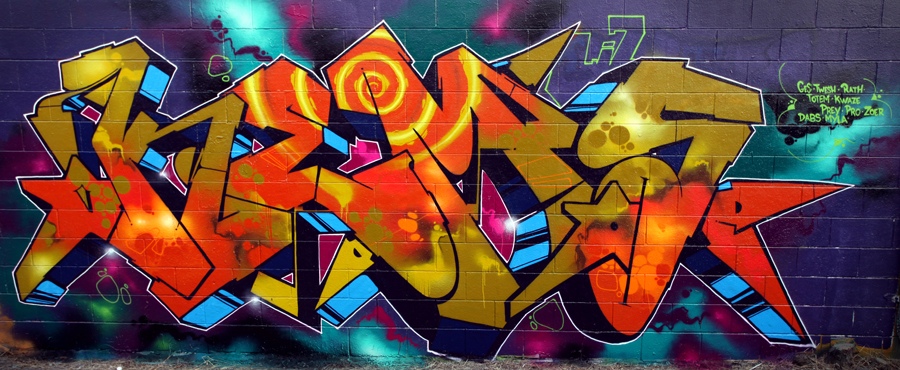 KEMS, graffiti, Ironlak