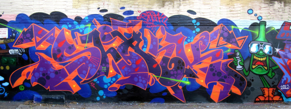 New York, Mr SHANK, graffiti, Ironlak