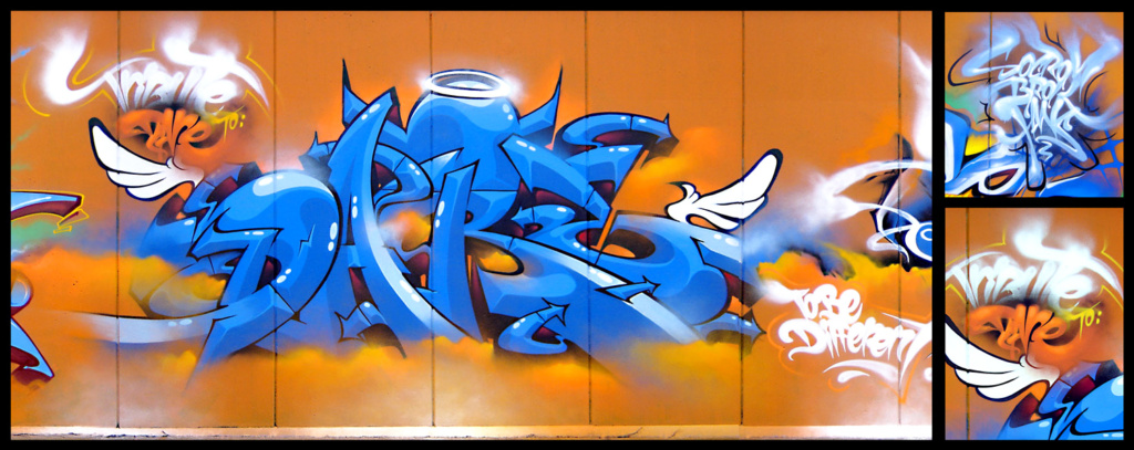 BROK, DARE, graffiti, Ironlak