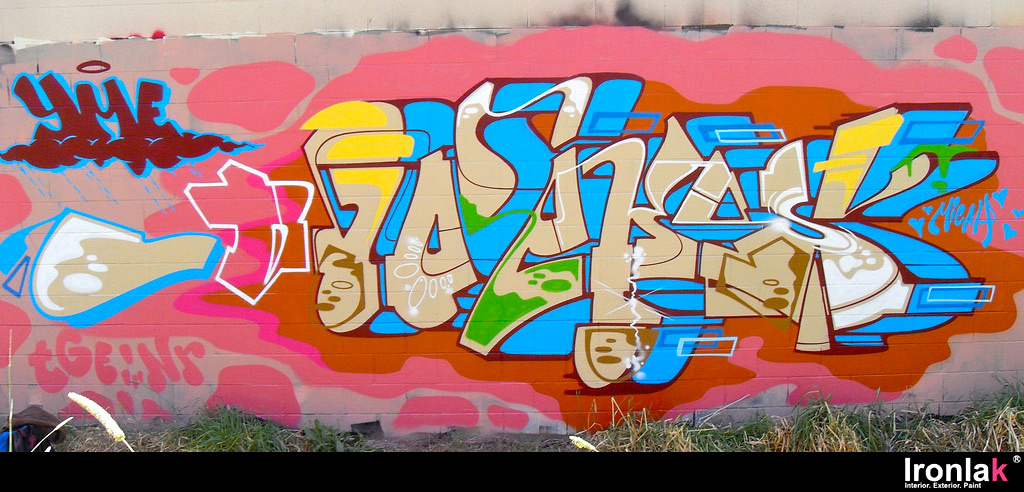 JURNE, graffiti, Ironlak