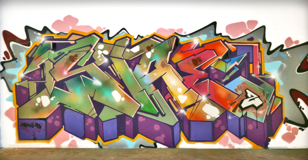 STAE2, graffiti, ironlak