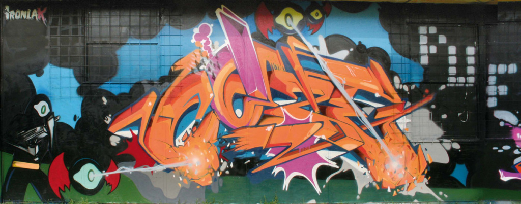 Mr WANY, COZE, JIROE, graffiti, Ironlak