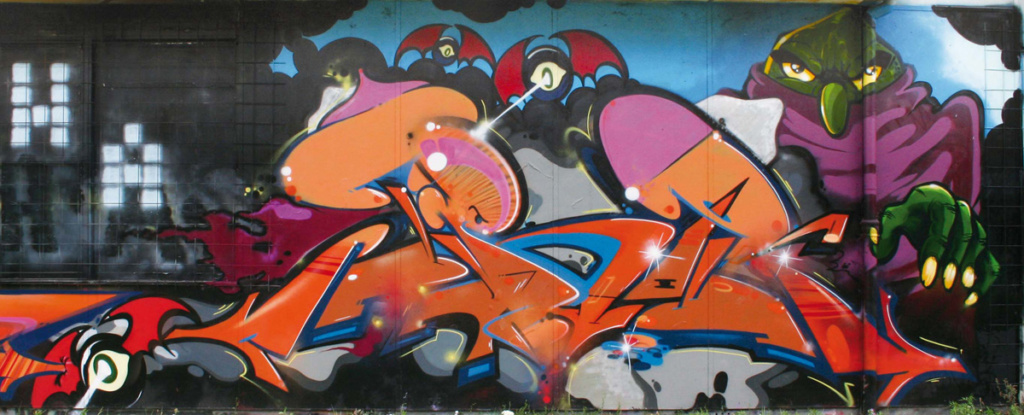 Mr WANY, COZE, JIROE, graffiti, Ironlak