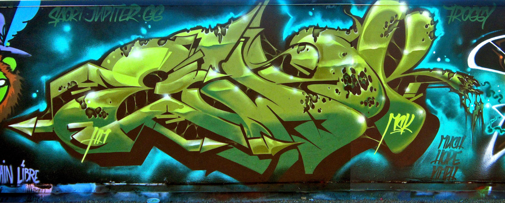 EWOK, San Diego, PERSUE, graffiti, Ironlak