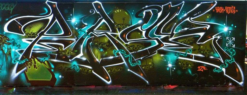 EWOK, San Diego, PERSUE, graffiti, Ironlak