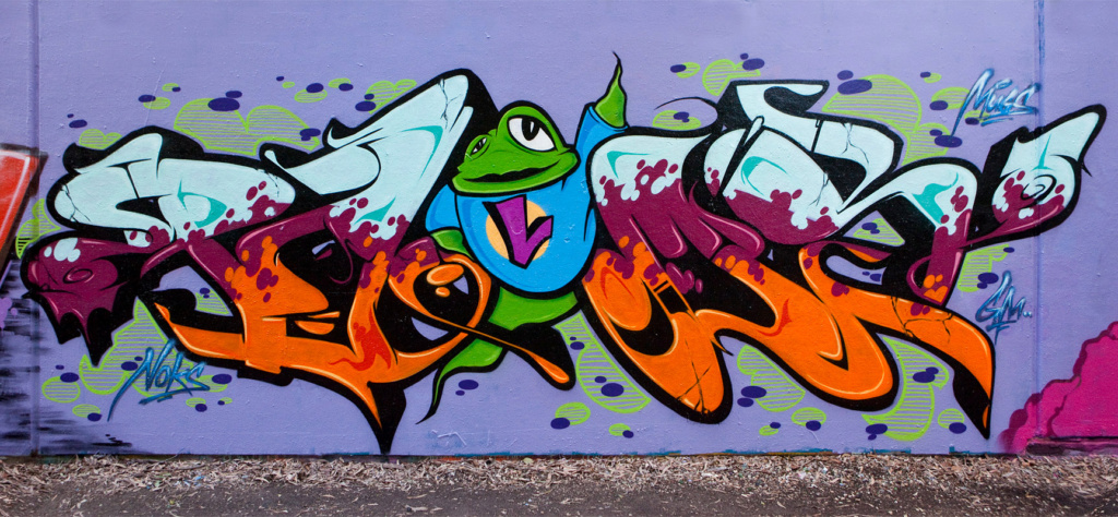 LINZ, RUSTE, PALMSY, STAER, NOKS, DYMS, TUES, Adlib, graffiti, Ironlak