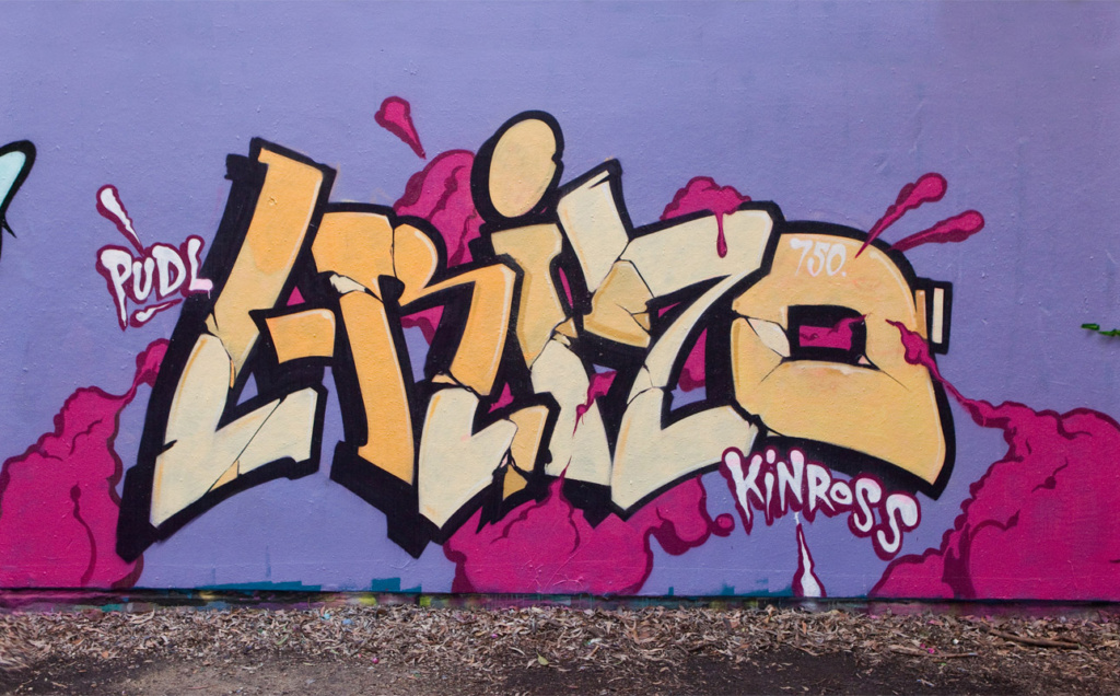 LINZ, RUSTE, STAER, PALMS, NOKS, DYMS, TUES , Adlib, graffiti, Ironlak