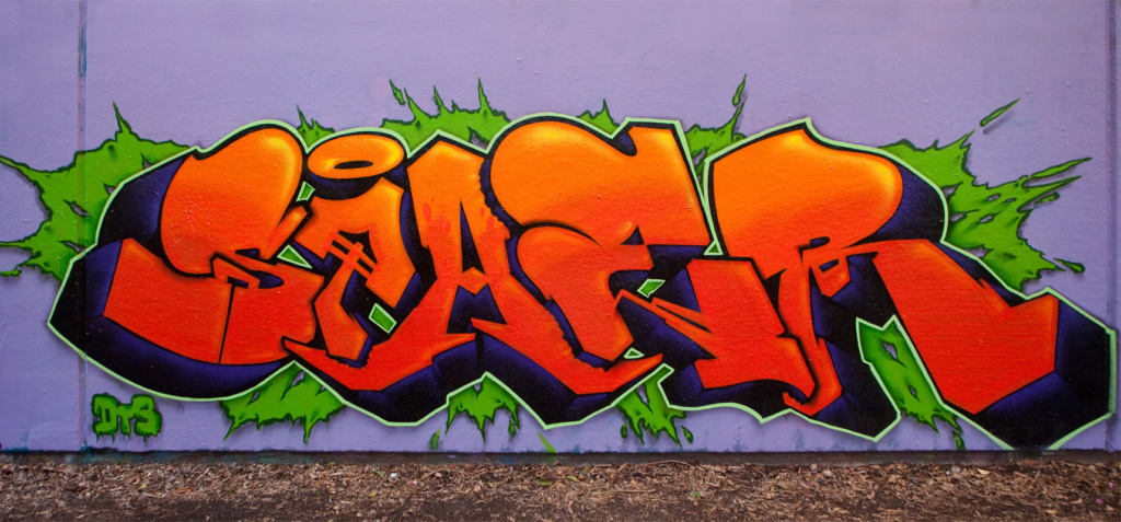 LINZ, RUSTE, STAER, PALMS, NOKS, DYMS, TUES , Adlib, graffiti, Ironlak