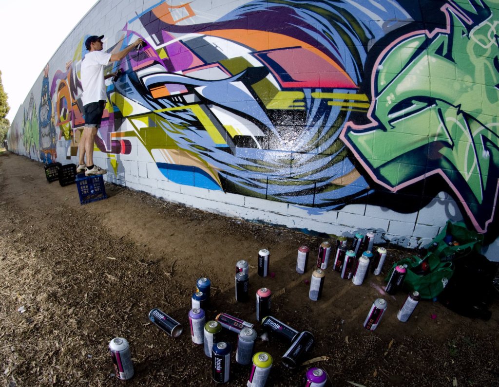 Adelaide, Vans the Omega, graffiti, Ironlak