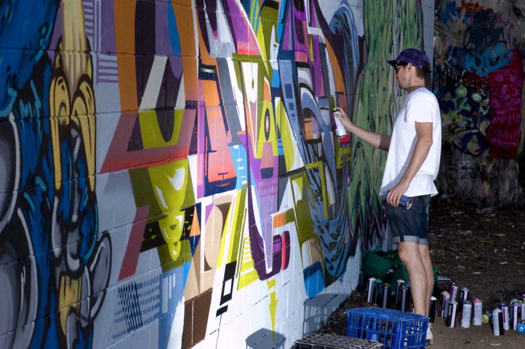 Adelaide, Vans the Omega, graffiti, Ironlak
