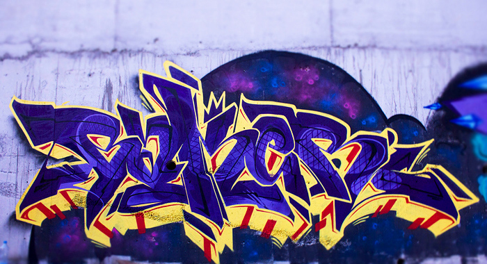 BAKER, graffiti, Ironlak