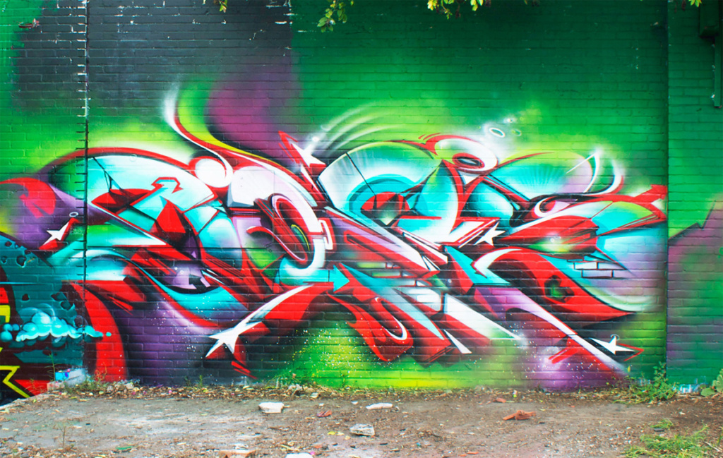 EWOK, DOES, graffiti, Ironlak