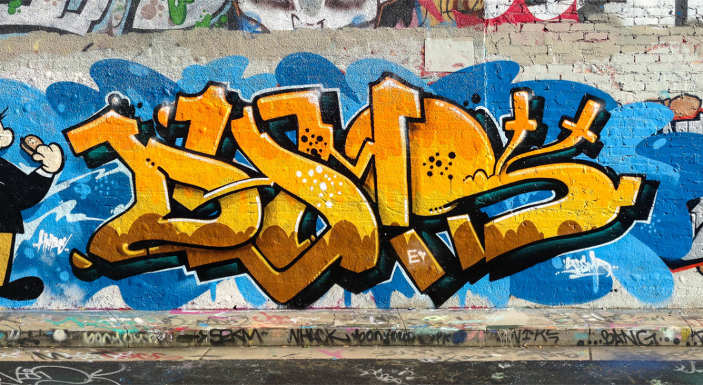 TUES, DYMS, graffiti, Ironlak