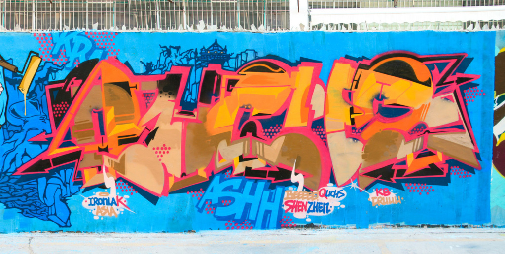 AISOL, QUCHS, China, TOUCH, graffiti, Ironlak