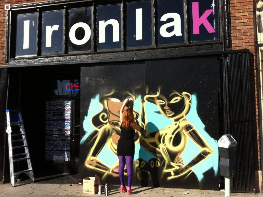Los Angeles, DEB, graffiti, Ironlak