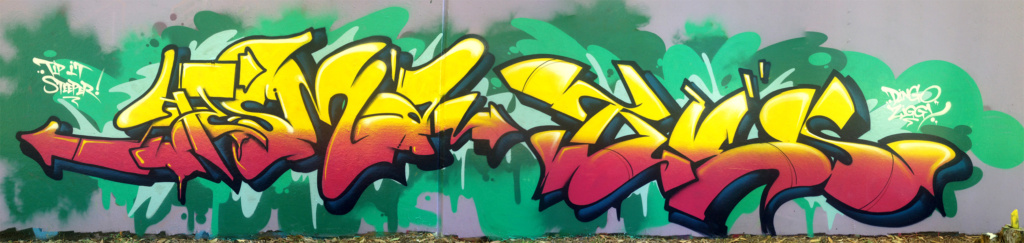 TUES, graffiti, Ironlak