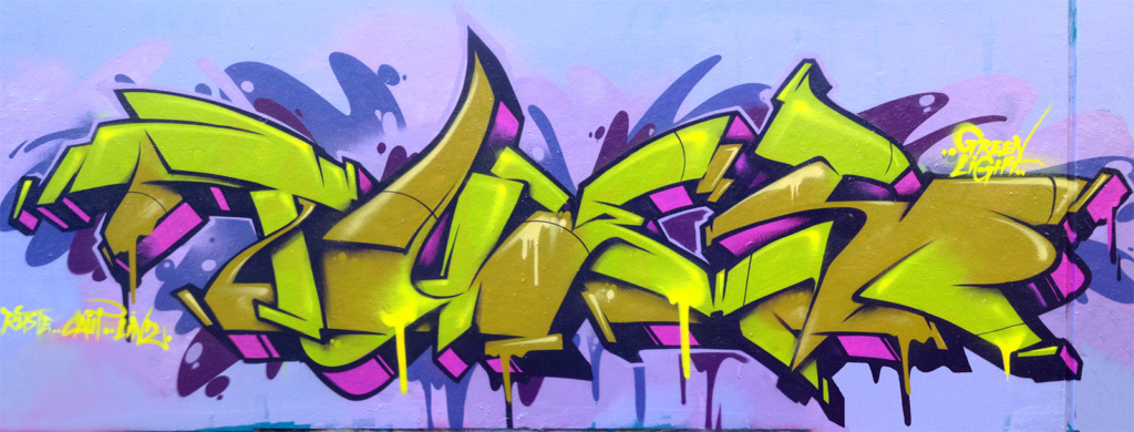 TUES, graffiti, Ironlak