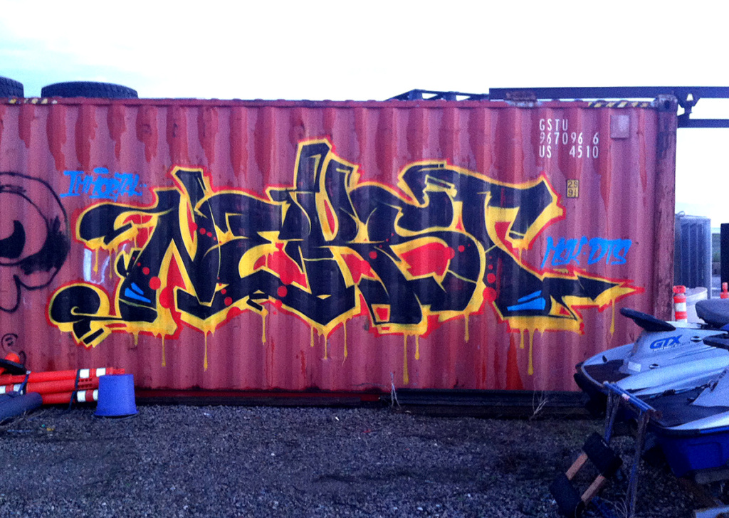 NEKST, EWOK, graffiti, Ironlak