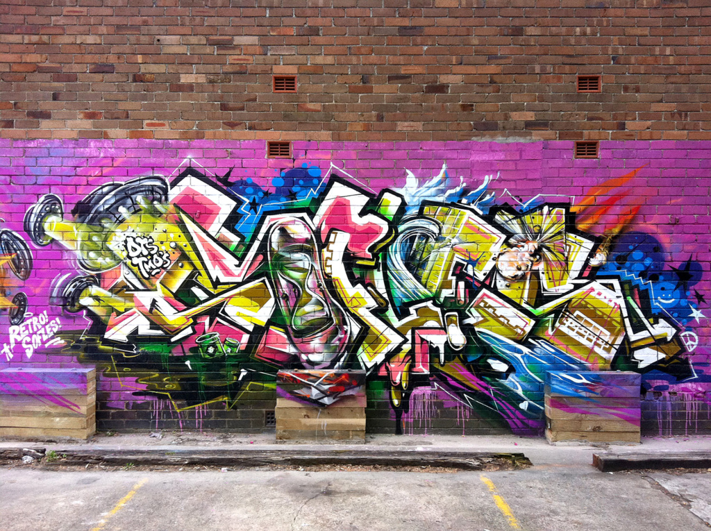 SOFLES, graffiti, Ironlak