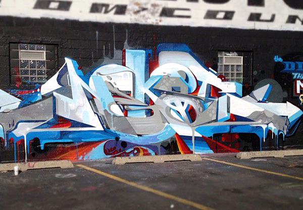 NEKST, DTS, MSK, D30, AMUSE126, graffiti. Ironlak