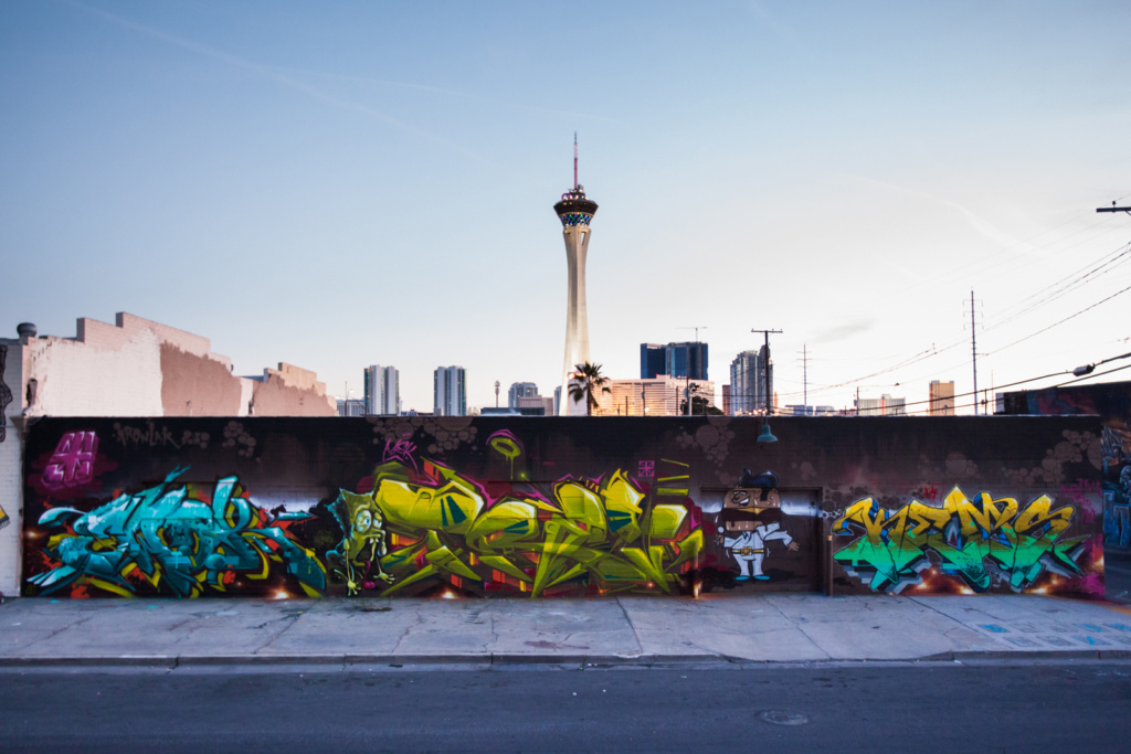 KEMS, EWOK, TRAV, Las Vegas, graffiti, Ironlak