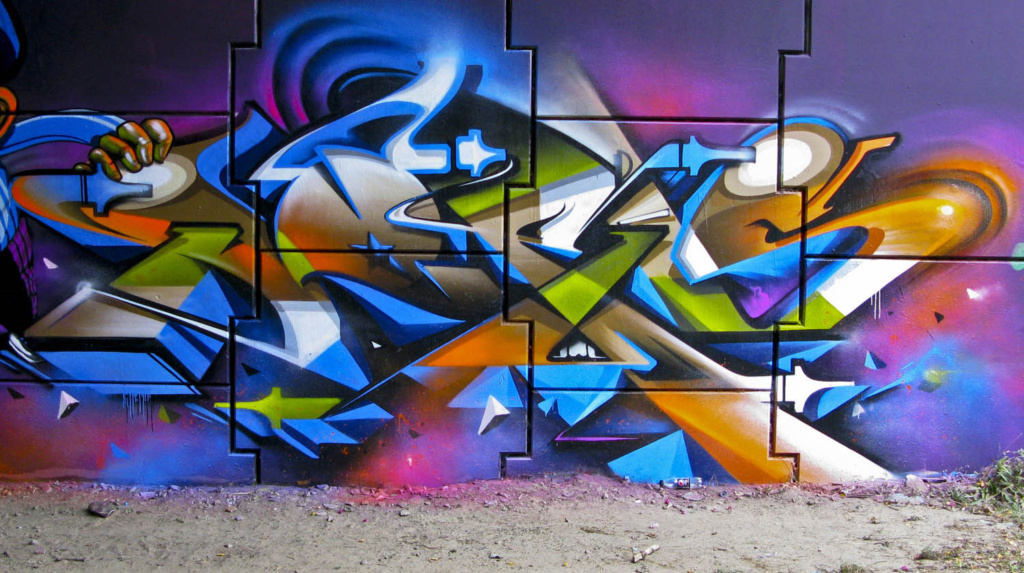 DOES, graffiti, Ironlak