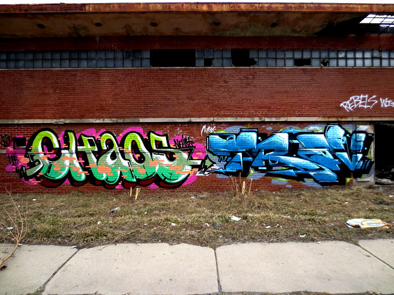 TRAV, Detroit, graffiti, Ironlak