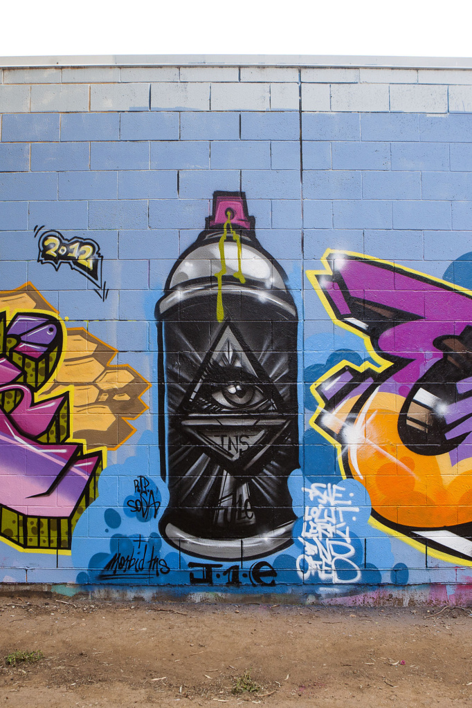 Adelaide, Palms, BBQ Burners, graffiti, Ironlak