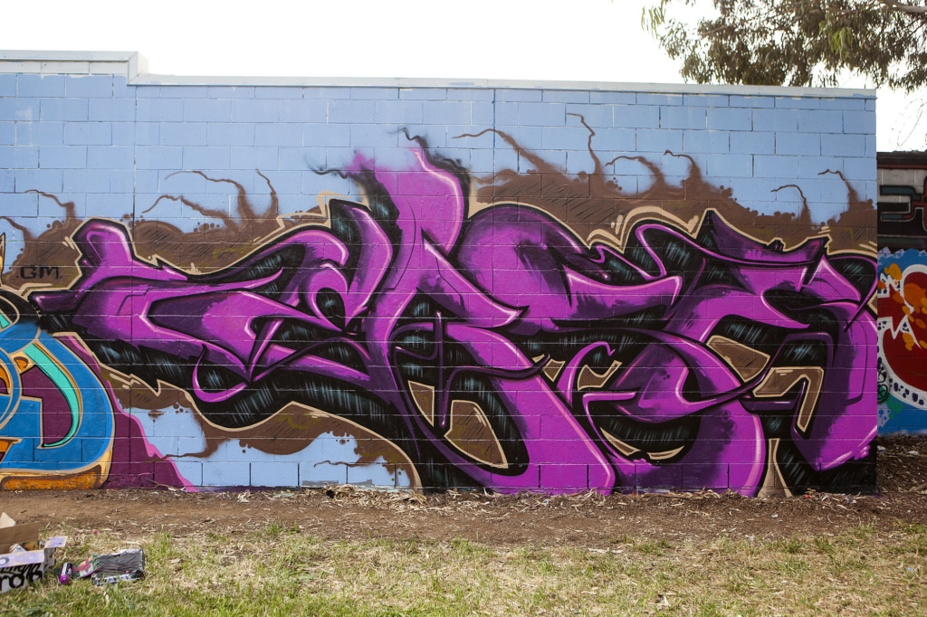 Adelaide, Palms, BBQ Burners, graffiti, Ironlak