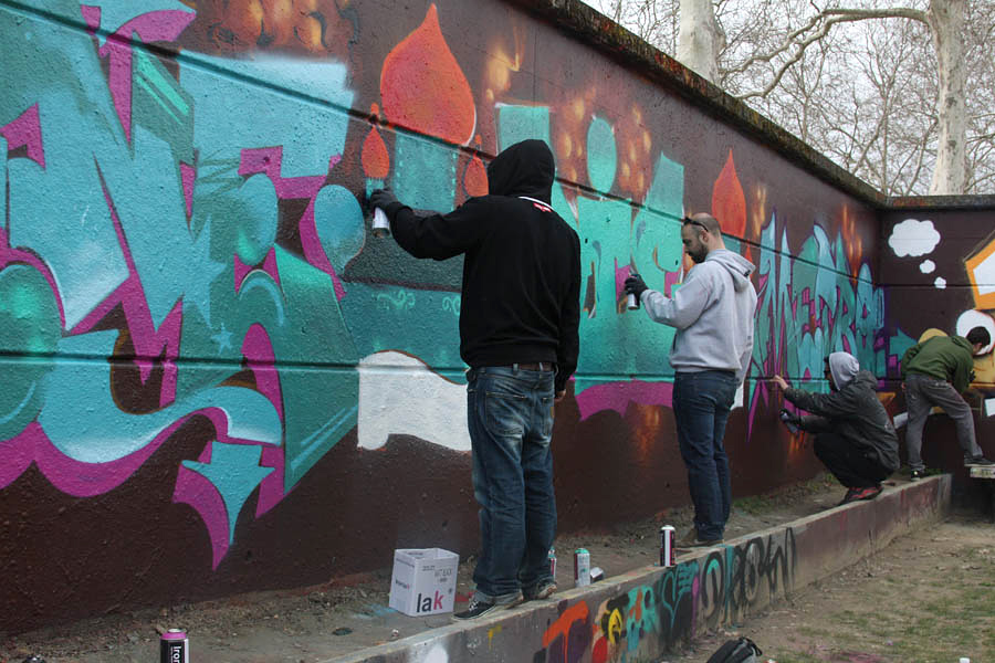 Toulouse, Bio, Stoner, Tayeb, graffiti, Ironlak