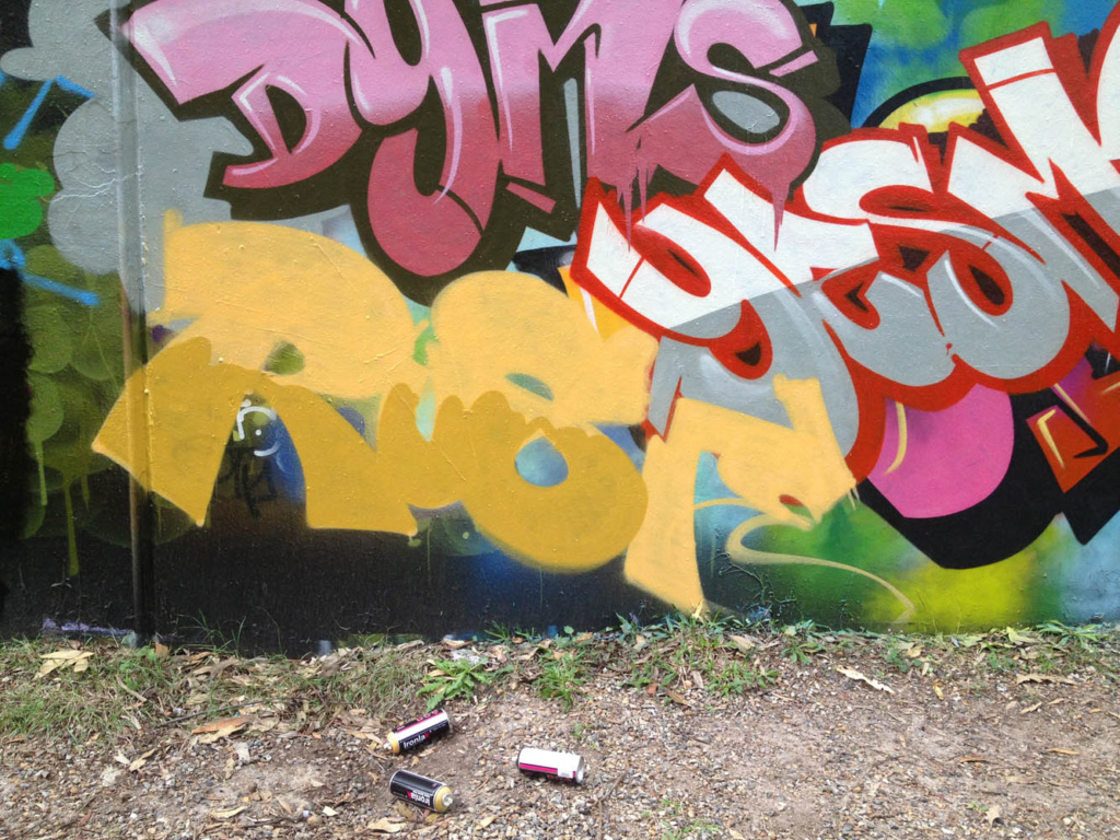 Tues, QC, graffiti, Ironlak