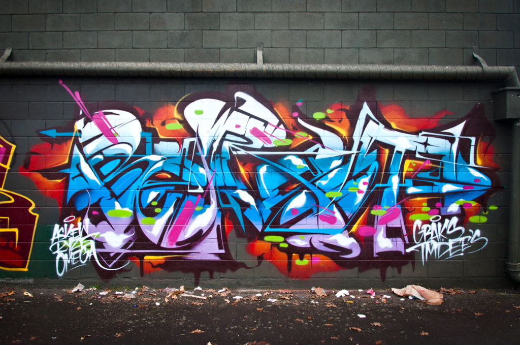 BERST, graffiti, ironlak