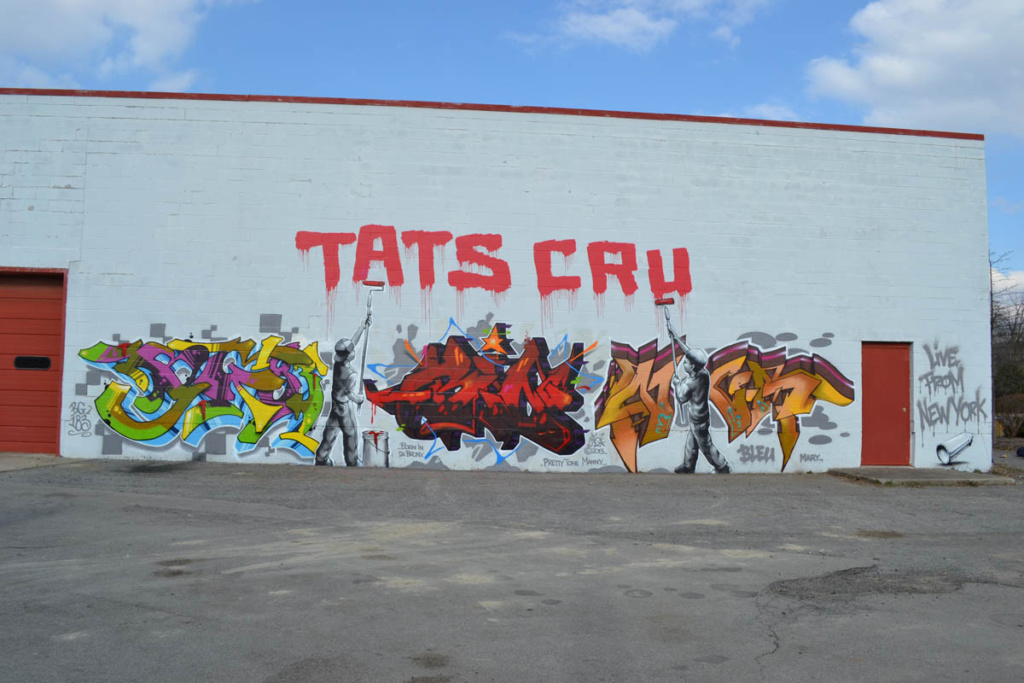 BATES, ENUE, New York, graffiti, Ironlak