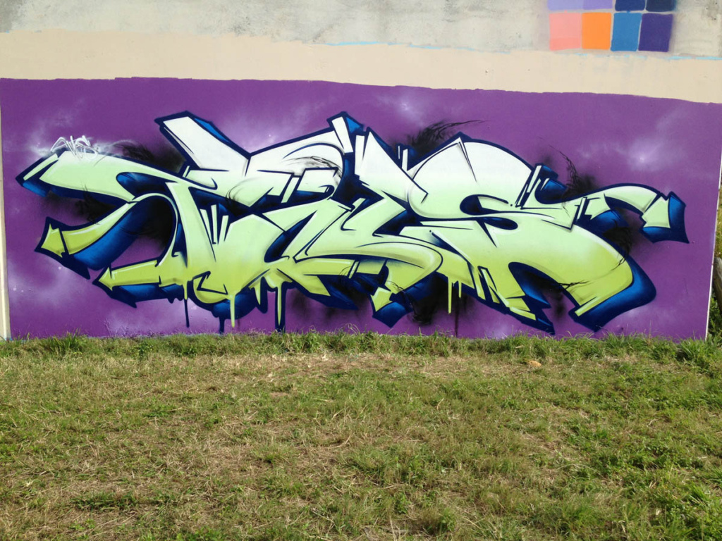 TUES, graffiti, Ironlak