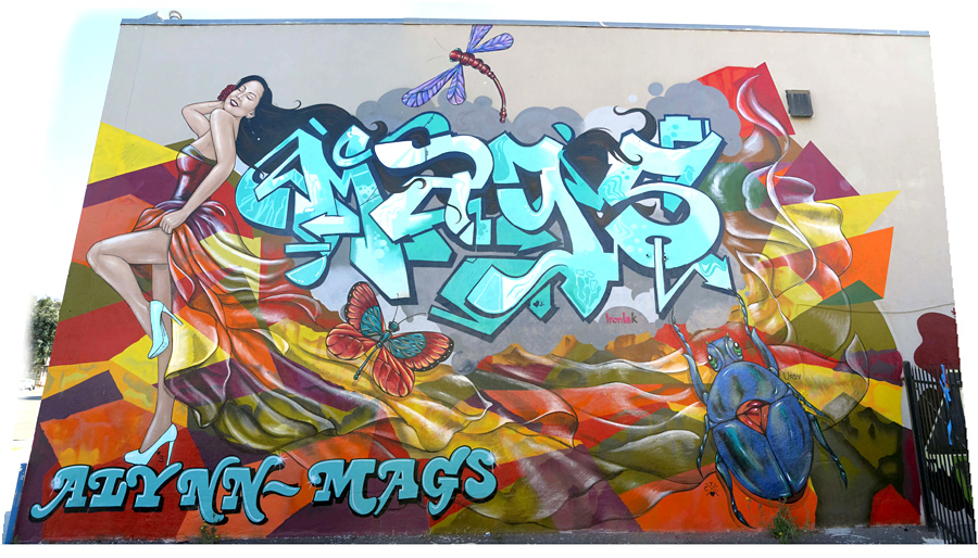 ALYNN-MAGS, Oakland, graffiti, Ironlak