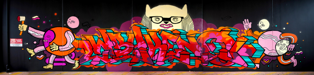 Brisbane, Dymskov, graffiti, Ironlak