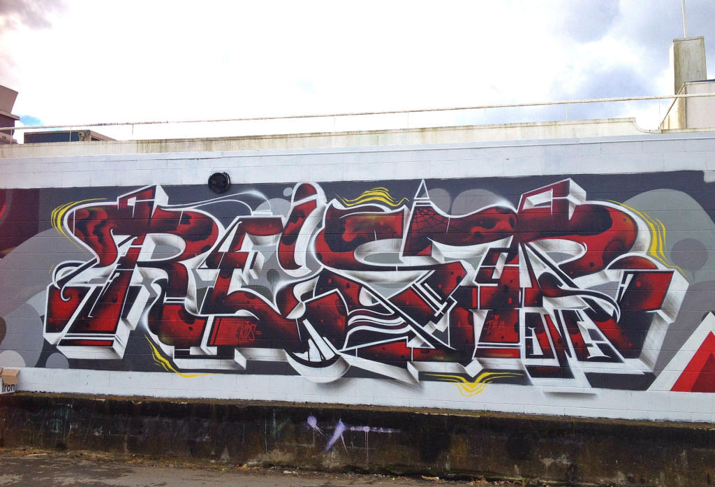 REST, New Zealand, graffiti, Ironlak