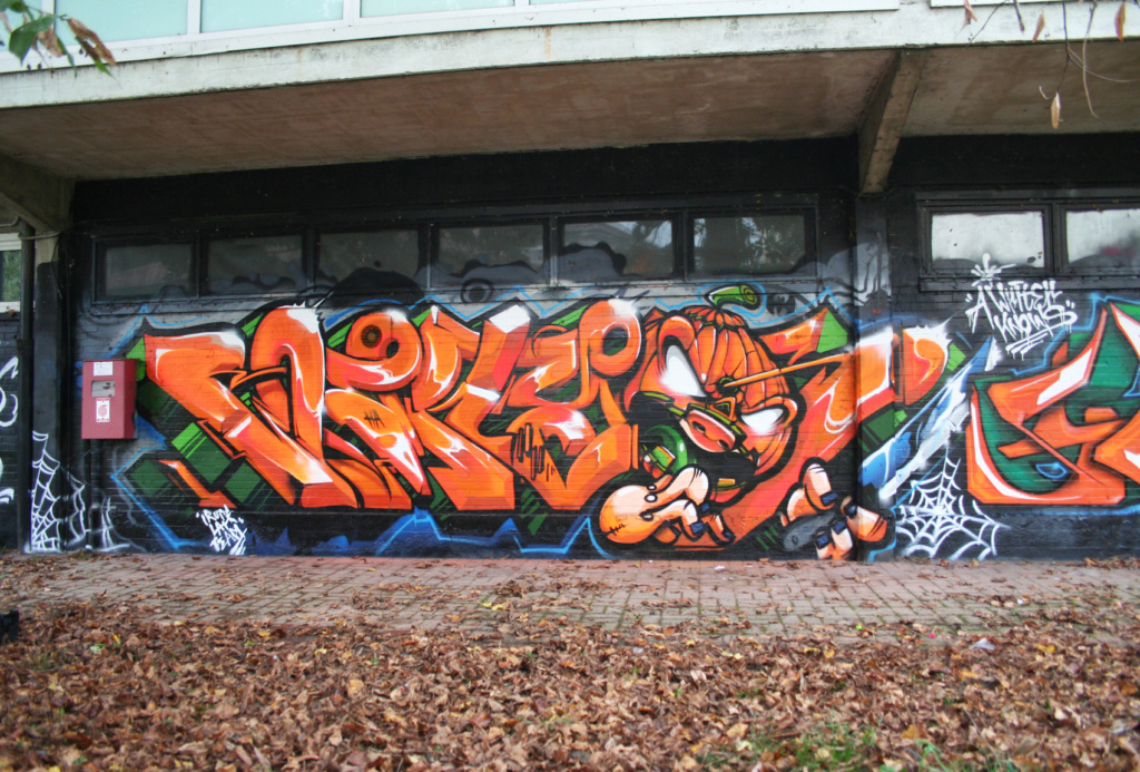 MR WANY, SMAKE, Halloween, Milan, graffiti, Ironlak