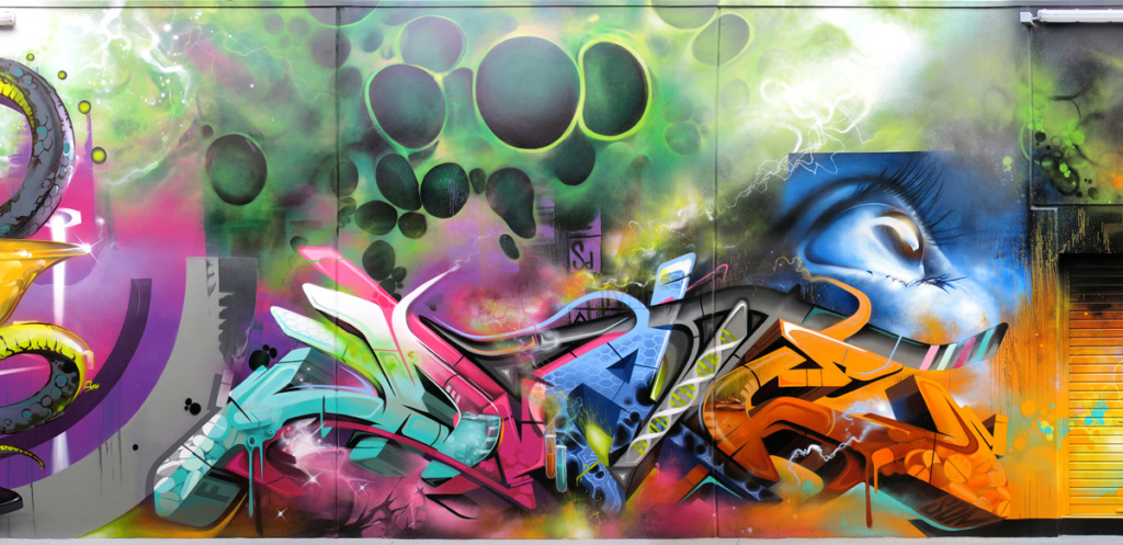 SIRUM, DVATE, graffiti, Ironlak