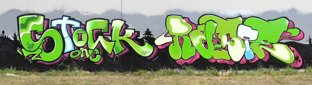 STOCK, Ruste, graffiti, Ironlak