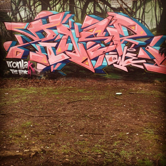 Gent48, Ziner, Birmingham, graffiti, Ironlak