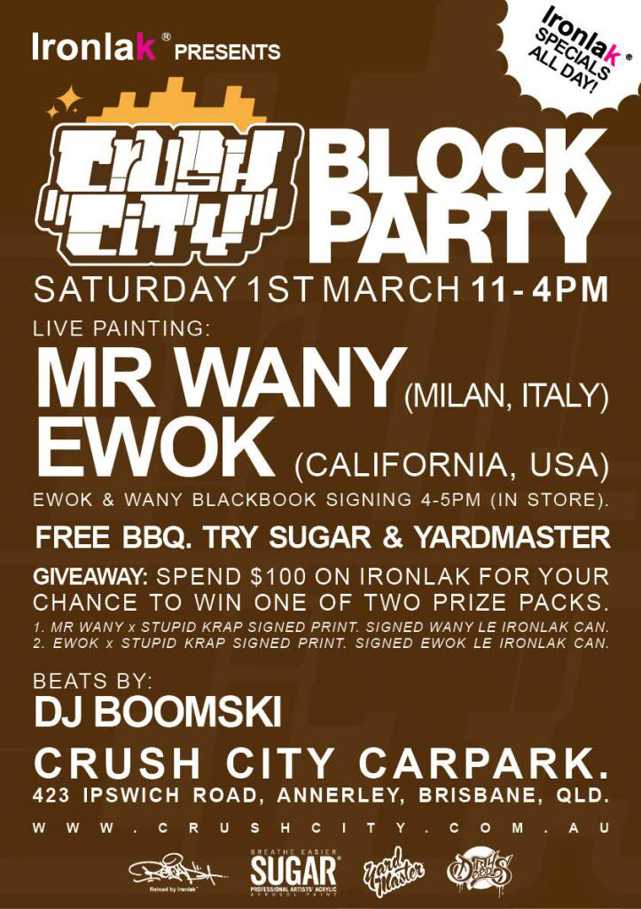 Ironlak x Crush City Block Party. – Ironlak Spray Paint, Markers