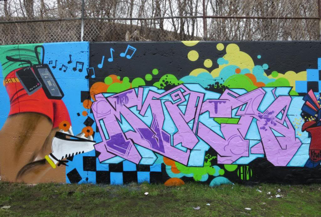 RIVER, MUCH, graffiti, Ironlak