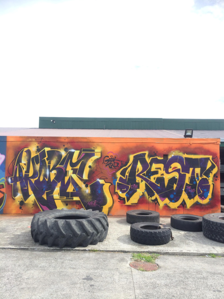 AKOBE, SHAR, ASKEW, RESTO, graffiti, Ironlak