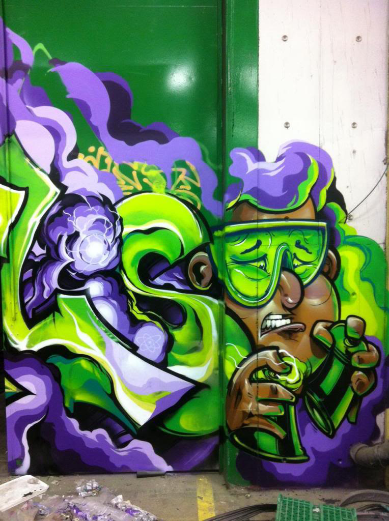 SOFLES, graffiti, ironlak