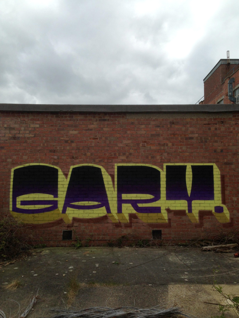 GARY, graffiti. Ironlak