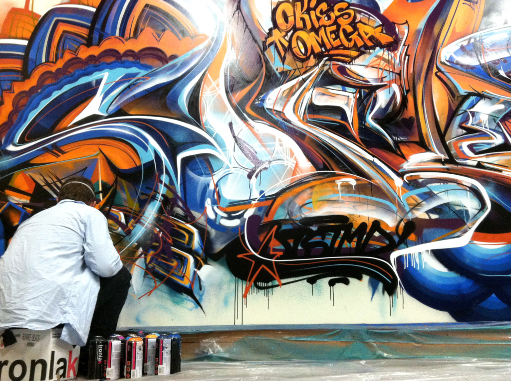 Stand Or Fall, Red Bull, graffiti, Ironlak