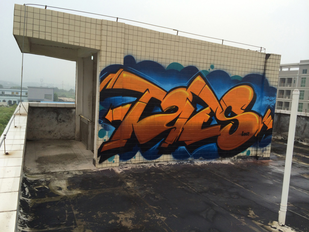 TUES, graffiti, Ironlak